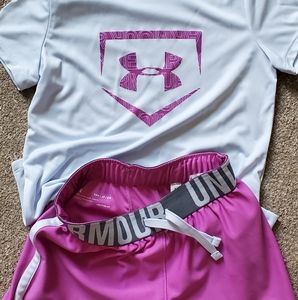 Under Armor Girls Youth Small Athletic Outfit